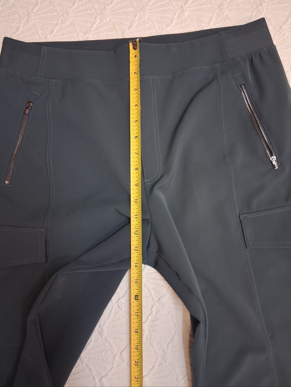 Athleta Women 's Slate Gray Cargo Pants Size 16 - Picture 12 of 16